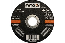 Круг отрезной по металлу 115x2.5x22 мм Yato YT-5921
