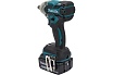 Аккумуляторный ударный гайковерт Makita бесщеточный, 18 В, 1x5 Ач Li-ion, 0-1800/2600/3500у/м, 280 Нм, квадрат 1/2", 1.7 кг, кор., подсв, М10-М20, кейс DTW285RTK