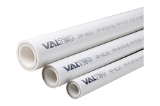 Труба PP-ALUX армированная алюминием, PN 25, 50мм, белый Valtec VTp.700.AL25.50