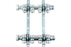 Коллекторная группа ELSEN 1&quot;, 4 контура, размер отвода-3/4&quot;, нержавеющая сталь EMi01.04