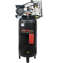 Компрессор Verton Air AC-100/420V вертикальный бак, масляный ременной 420л/мин,100л,12бар, 2,5кВт, 230В, рапид 01.12210.13370