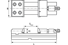 Станочные прецизионные, модульные тиски Debever Machining Solutions STANDARD PMV, 125x150 мм DB-S-PMV125150