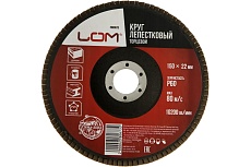 Круг лепестковый торцевой 150x22.2 мм, Р60 ЛОМ 2580673