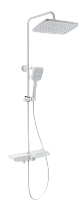Душевая стойка Wonzon&Woghand ThermoKlick WW-B3098-A-MW термостат, белый матовый