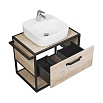 Мебель для ванной Акватон Лофт Фабрик 65 см со столешницей, раковина Одри Soft, дуб эндгрейн