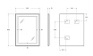 Зеркало BelBagno SPC-KRAFT-600-800-SENS-AL 60x80 см сенсорный выключатель, сатин