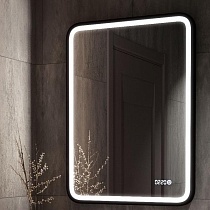 Зеркало Art&Max Genova 60x80 с подсветкой и часами