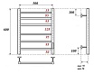 Полотенцесушитель электрический Point Аврора PN10856BR П6 50x60 диммер справа, бронза