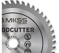 Диск пильный по дереву MKSS Toolbox WC1250 Woodcutter 125x48Тх22,23/20 мм WC12504822