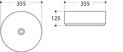 Раковина Art&Max AM-7078-D 35.5 см белый