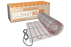 Тонкий самоклеящийся греющий мат IQWATT CLIMATIQ MAT 206129 для любого керамического покрытия толщиной не более 10 мм, 1200 Вт - 8 м.кв, установка в слой плиточного клея