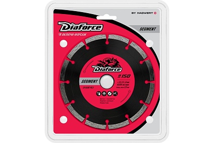 Диск алмазный SEGMENT 150x22.23x8х2.5 мм, сухой рез Diaforce 500150