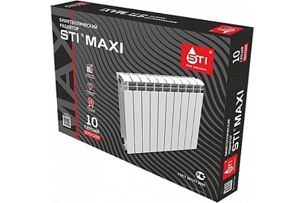 Радиатор STI BIMETAL MAXI 500/100 10 секций ТТ000014709