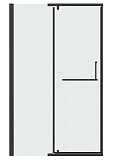 Душевая дверь Grossman Pragma 120x195 шиншилла, черный матовый 100.K33.03.120.21.02