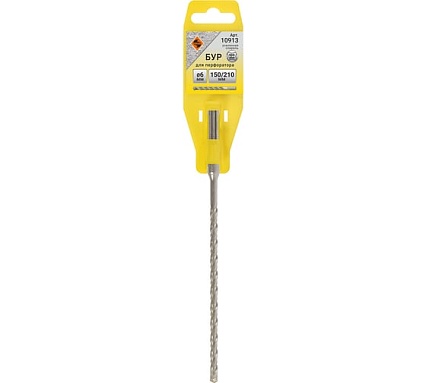 Бур SDS-plus усиленный (6 мм; 150 мм; 210 мм; 1 шт) Энкор 10913