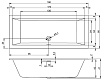 Акриловая ванна Riho Rethink Cubic 190x80 белый глянец B108001005