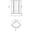 Душевой уголок Тритон Стандарт В 100x100, стекло лен