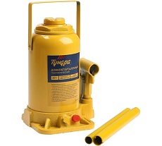 Бутылочный гидравлический домкрат Тундра второй клапан, подъем/подхват: 440/235 мм, 20 т 9422643