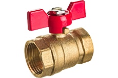 Шаровой кран ProfEco 3/4 ВР-ВР, муфтовый, бабочка, Ду20, Ру20 11Б27п1 PE-34FFB