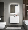 Тумба с раковиной BelBagno Marino-Cer-Mini 70 см Bianco Lucido