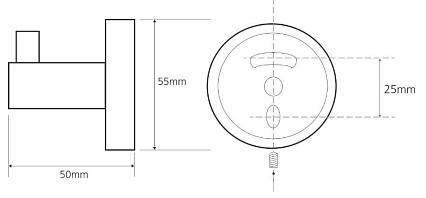 Крючок Bemeta Dark 104106020 черный матовый