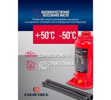 Бутылочный домкрат EVERFORCE 12т EF-T91204(52655)