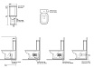 Унитаз-компакт Kerasan Waldorf 411701/418101 с кнопкой, бронза
