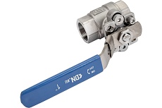 Кран DN.ru КШМП.316.230-ISO Ду25 Ру63 SS316 резьбовой с ISO фланцем D160-05353