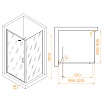 Душевой уголок RGW Stilvol SV-145 100x90 прозрачное, хром 703214509-11