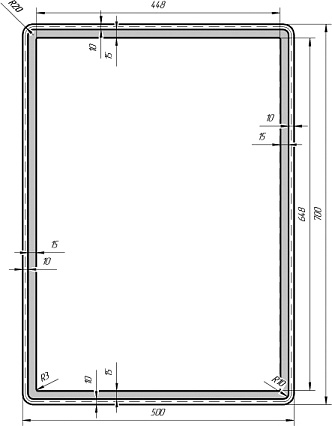 Зеркало Dreja Tiny 50