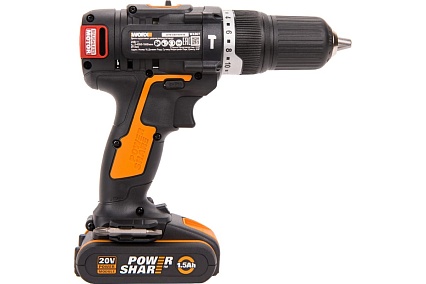 Бесщеточная аккумуляторная ударная дрель-шуруповерт Worx WX367