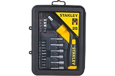 Отвертка со вставками 22 предмета в футляре Stanley 0-63-022
