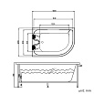 Акриловая ванна Grossman GR-18012L 180x120 с г/м левая