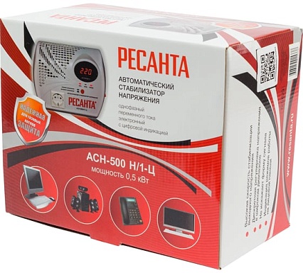 Стабилизатор напряжения Ресанта АСН 500 Н/1-Ц 63/6/9