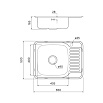 Кухонная мойка Iddis Basic BAS65PLi77 65 см сталь