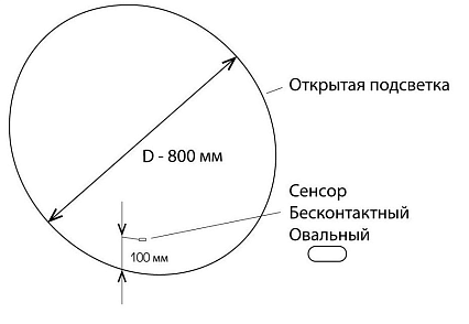 Мебель для ванной Art&Max Maxima 80 см Rovero Bianco