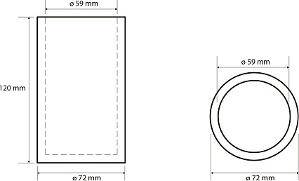 Стакан Bemeta Gamma 145611320 черный матовый