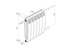 Радиатор Royal Thermo BiLiner 500/Bianco Traffico VDR - 6 секций НС-1309729