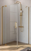 Душевой уголок Cezares Slider SLIDER-AH-1-100-80/90-C-BORO 100x80/90 прозрачное, брашированное золото