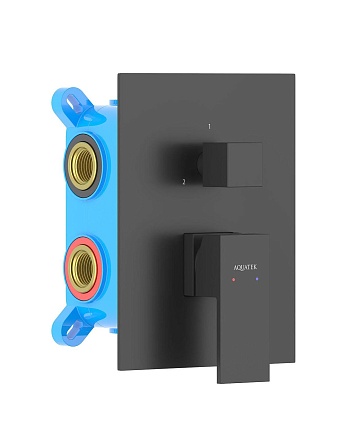 Смеситель для ванны Aquatek Либра AQ1647MB черный матовый