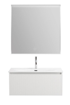 Мебель для ванной BelBagno Uno 80 см 1 ящик, Bianco Opaco
