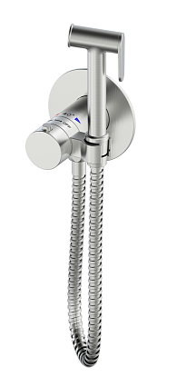 Смеситель Oliveeka Y-Line OL-829909-BN с гигиеническим душем, термостат, никель матовый