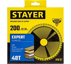 Диск пильный по дереву Точный рез (200x32/30 мм; 48T) Stayer 3682-200-32-48_z01