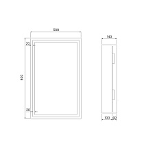 Зеркальный шкаф Iddis Zodiac 50 см ZOD5000i99