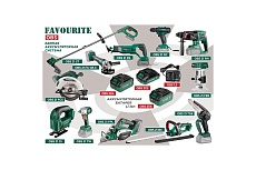 Многофункциональный аккумуляторный инструмент Favourite li-ion, 21 в, 2/4 ач, 5000-19000 об/мин one battery system OBS 21 MF