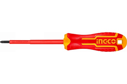 Диэлектрическая крестовая отвертка Ingco PZ2x100 мм HISD81PZ2100