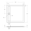 Поддон для душа BelBagno Due TRAY-BB-DUE-A-100-4-W0 100x100 белый
