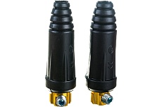 Вилка (2 шт; Dx50) для сварочного кабеля Elitech 0606.014900