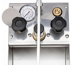 Ручной опрессовщик Icomar INOX 60 бар, двухклапанный, нержавеющая сталь 00915.5