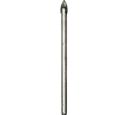 Сверло по стеклу и кафелю (4 мм; цилиндрический хвостовик) Kranz KR-12-6802